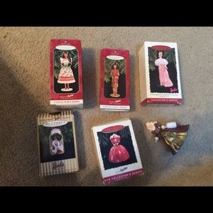 Six vintage hallmark Christmas ornaments